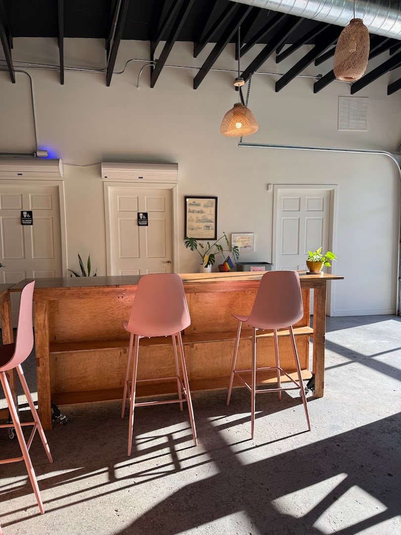 Interior of Helm Coffee, specialty coffee shop in Indianapolis