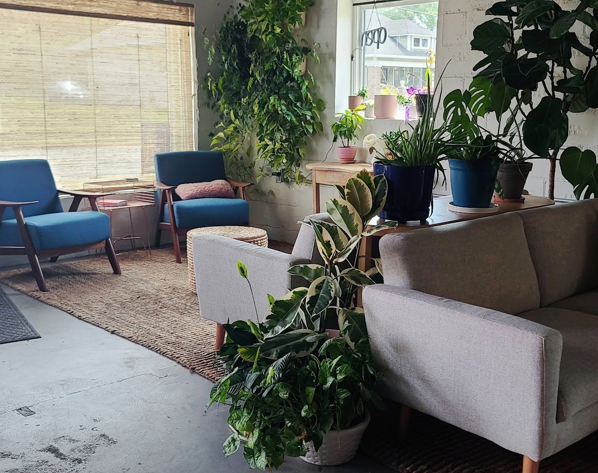 Interior of Helm Coffee, specialty coffee shop in Indianapolis
