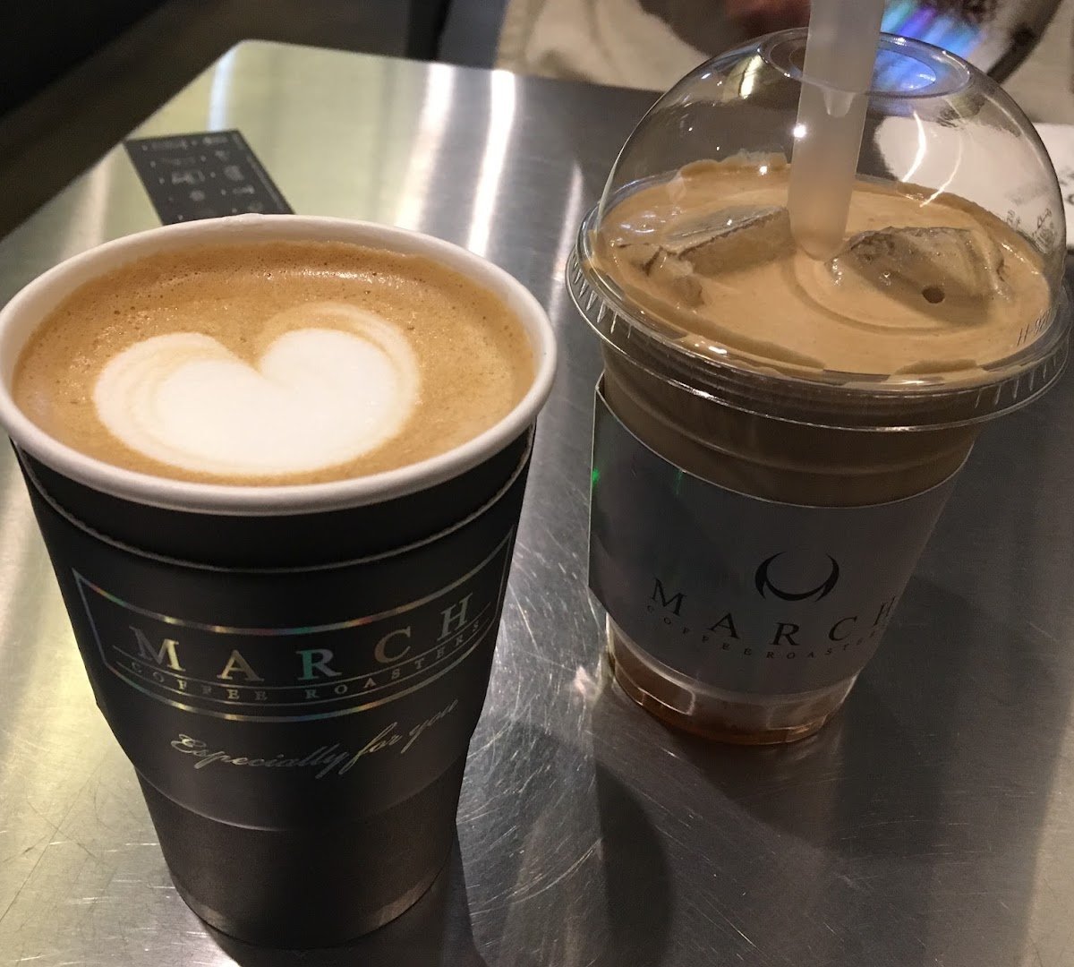 Coffee at March Coffee Roasters, specialty coffee shop in Seoul