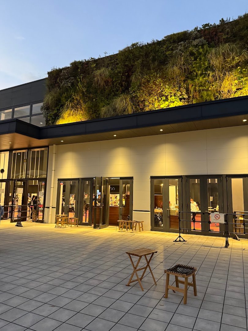 Storefront of HOOP COFFEE Osaka Castle Park, specialty coffee shop in Osaka