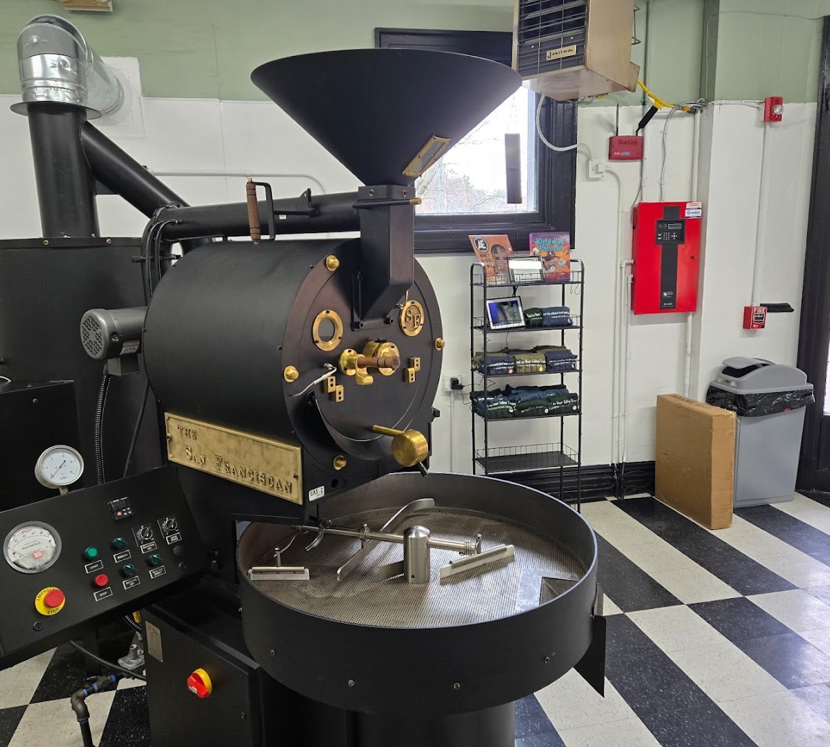 Interior of Compass Point Coffee, specialty coffee shop in Pittsburgh