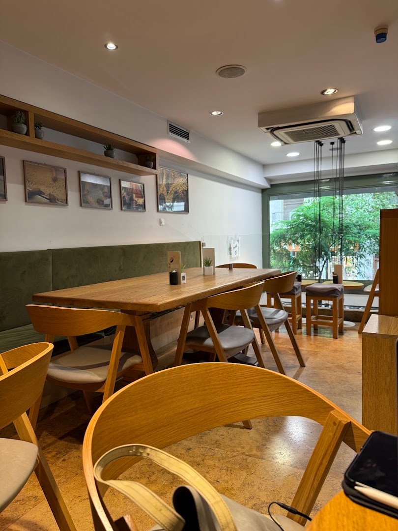 Interior of Taf Coffee, specialty coffee shop in Athens