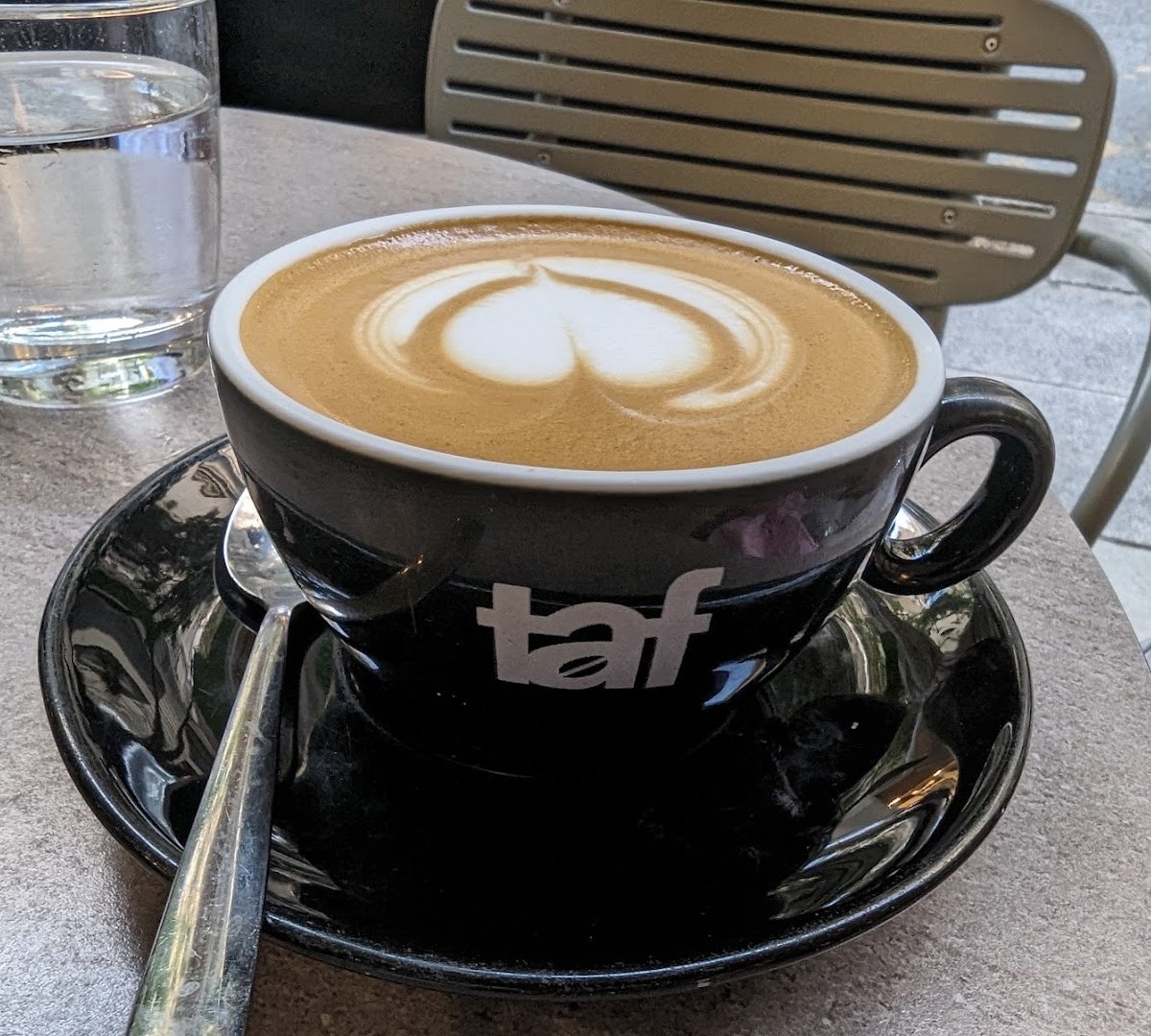 Coffee at Taf Coffee, specialty coffee shop in Athens