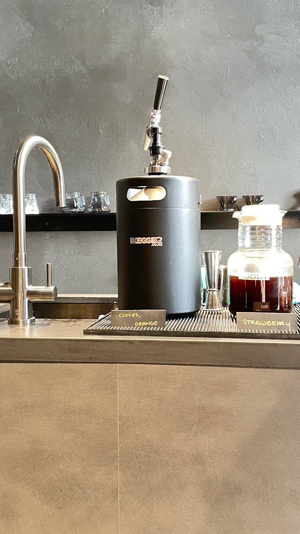 Interior of D.O.S.E On High, specialty coffee shop in Auckland