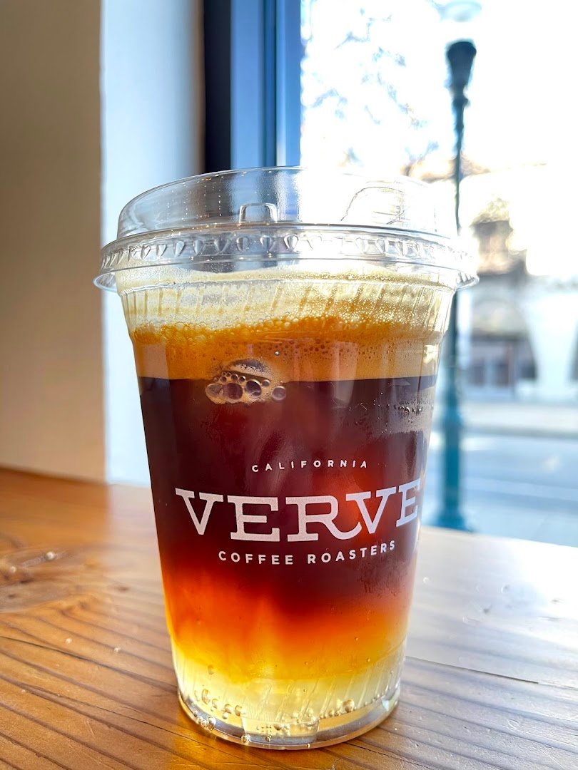 Coffee at Verve Coffee Roasters, specialty coffee shop in Santa Cruz