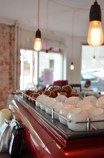 Interior of Sävy, specialty coffee shop in Helsinki