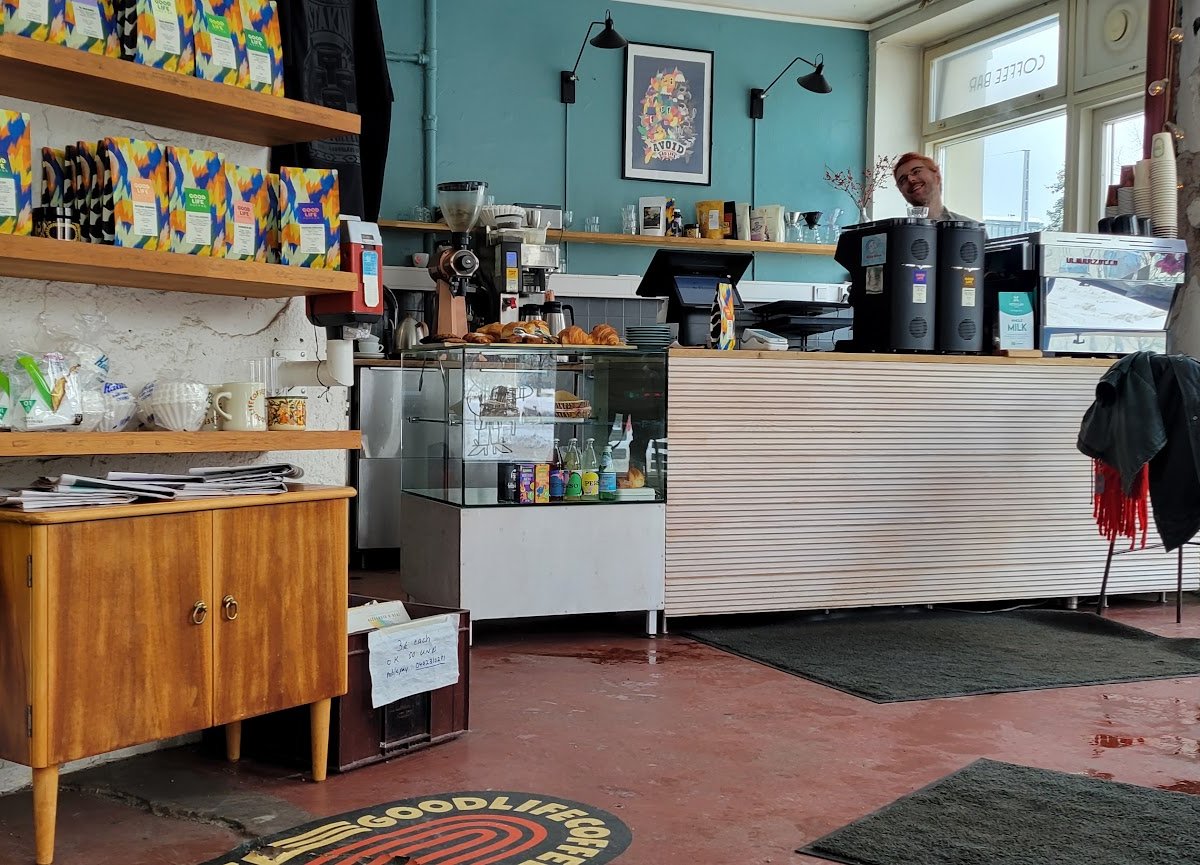 Interior of Sävy, specialty coffee shop in Helsinki