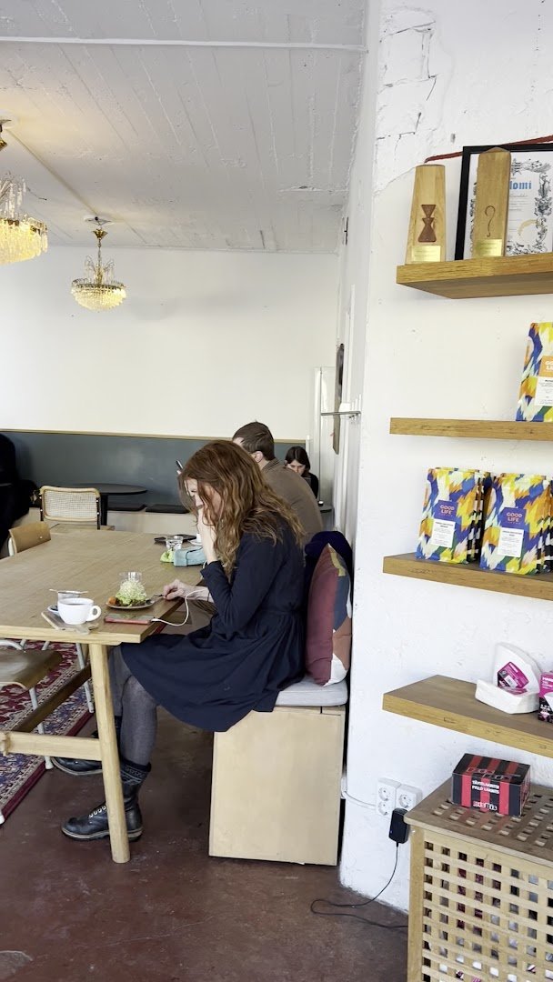 Interior of Sävy, specialty coffee shop in Helsinki