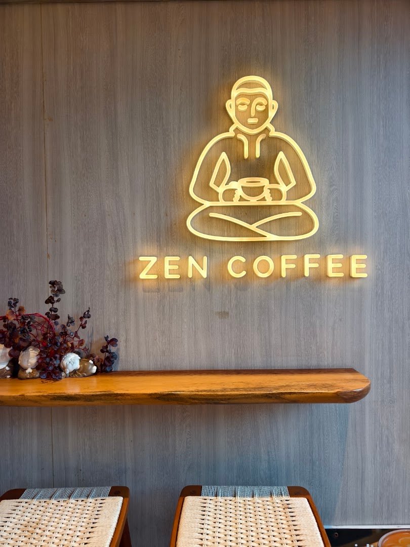 Interior of Zen Coffee, specialty coffee shop in Hong Kong