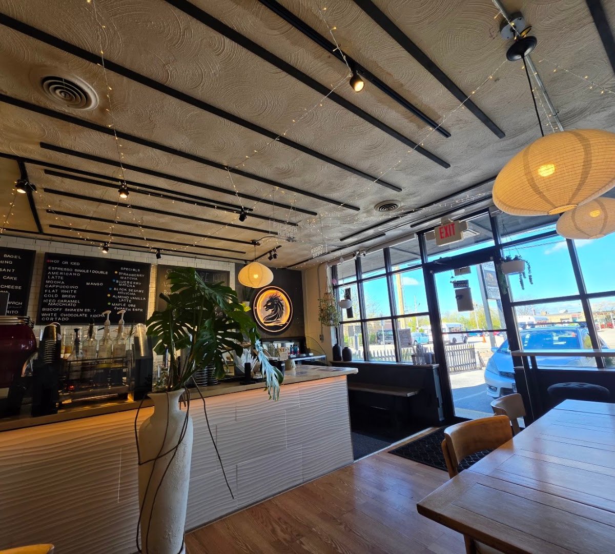 Interior of Naga Coffeehouse, specialty coffee shop in Providence
