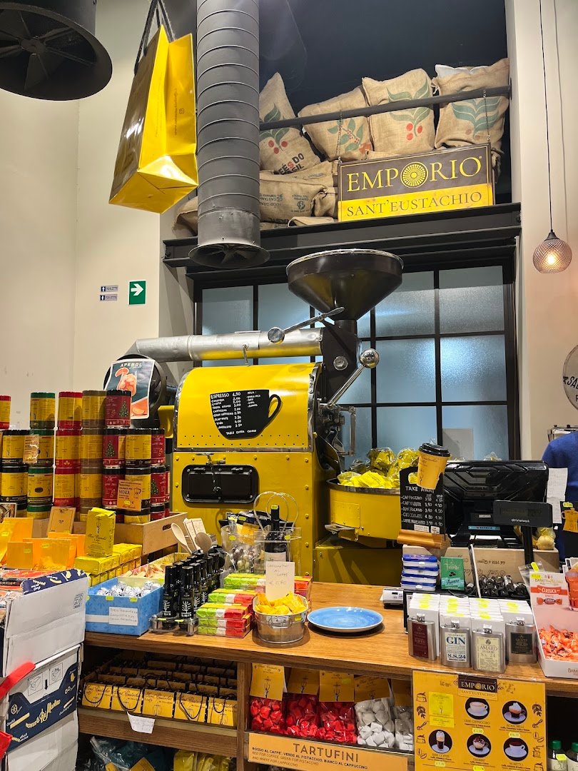Interior of Sant' Eustachio Caffè, specialty coffee shop in Rome