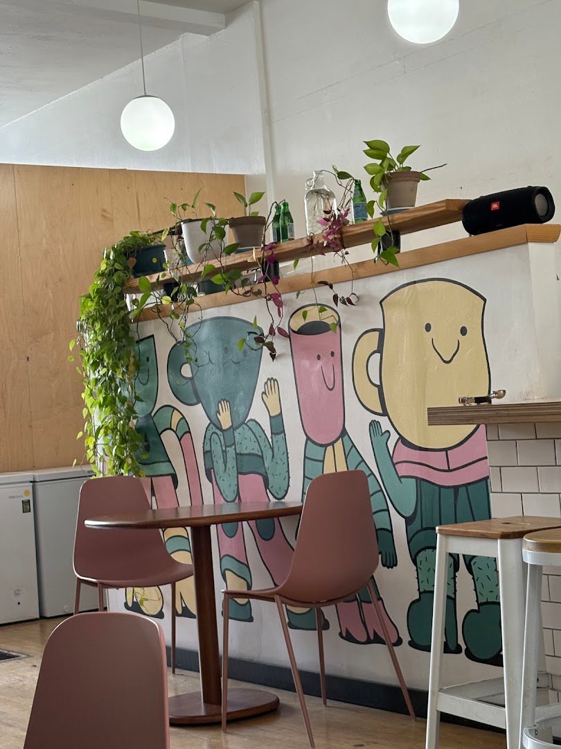 Interior of Six Shooter Coffee, specialty coffee shop in Cleveland