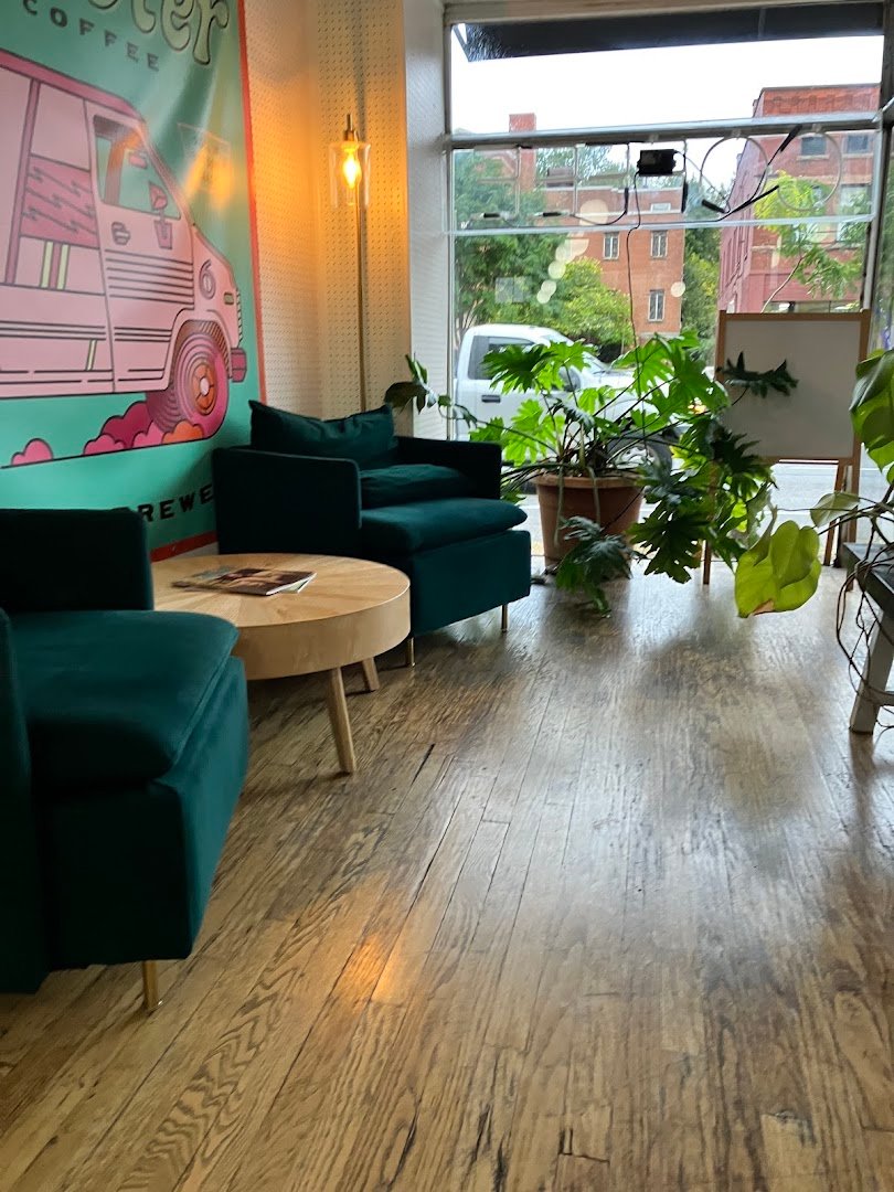 Interior of Six Shooter Coffee, specialty coffee shop in Cleveland
