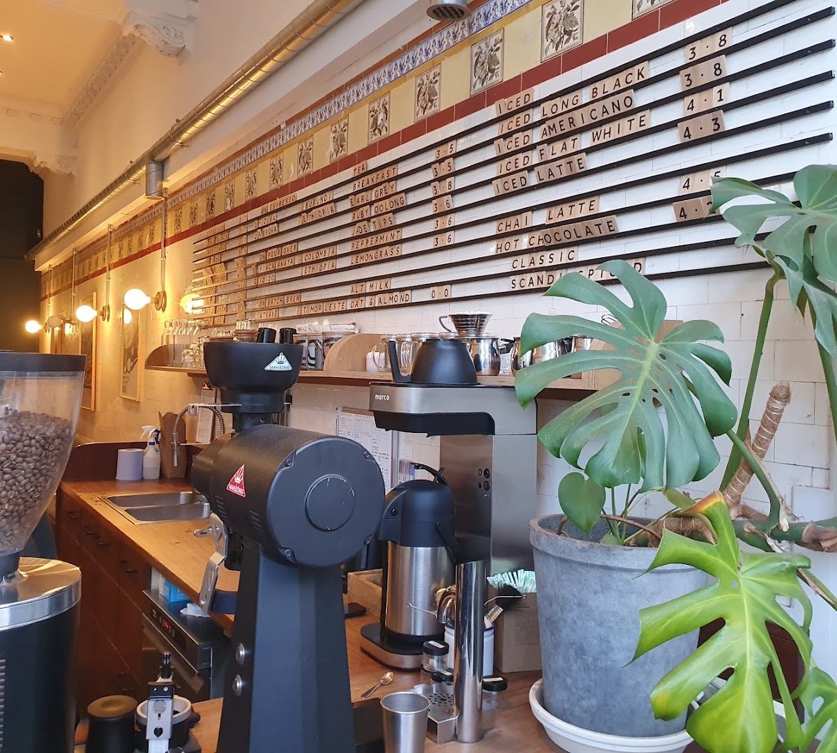 Interior of Fortitude Coffee Stockbridge, specialty coffee shop in Edinburgh
