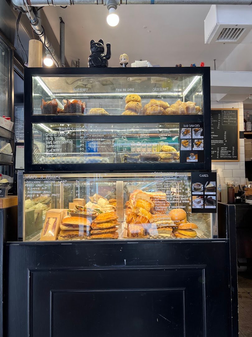 Interior of Winstons Coffee, specialty coffee shop in Hong Kong