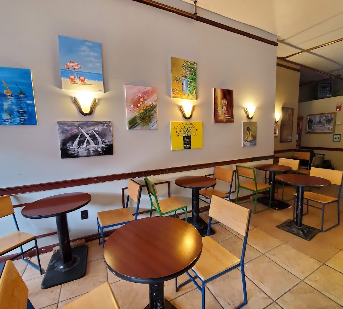 Interior of Espress Yourself Coffee, specialty coffee shop in Worcester