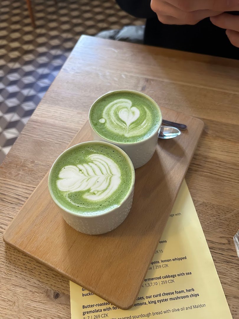 Coffee at Café Tvaroh, specialty coffee shop in Prague