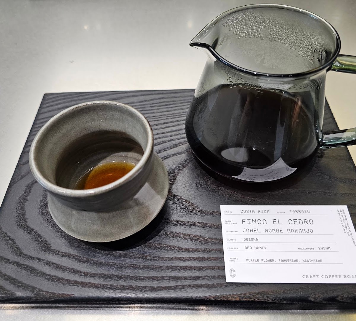 Coffee at Craft Coffee Roaster, specialty coffee shop in Hong Kong