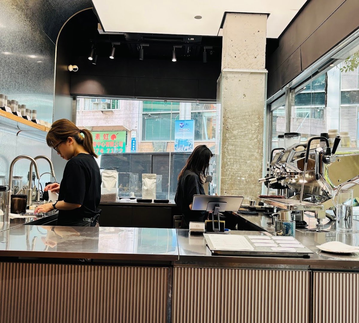 Interior of Craft Coffee Roaster, specialty coffee shop in Hong Kong