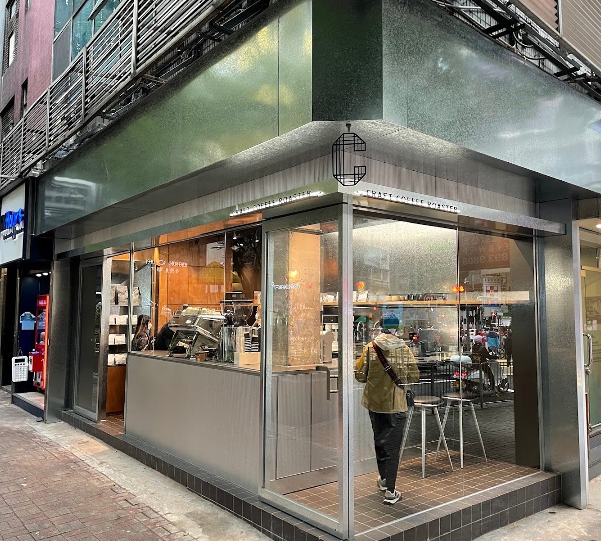 Storefront of Craft Coffee Roaster, specialty coffee shop in Hong Kong