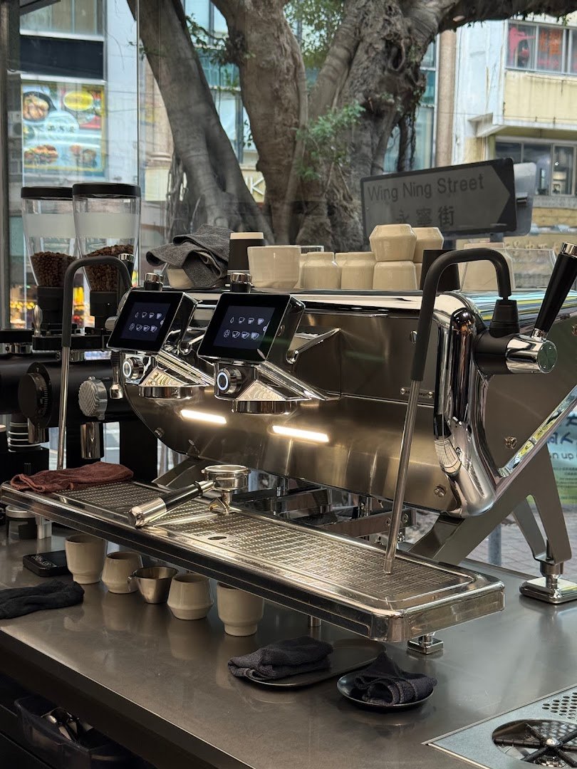 Interior of Craft Coffee Roaster, specialty coffee shop in Hong Kong