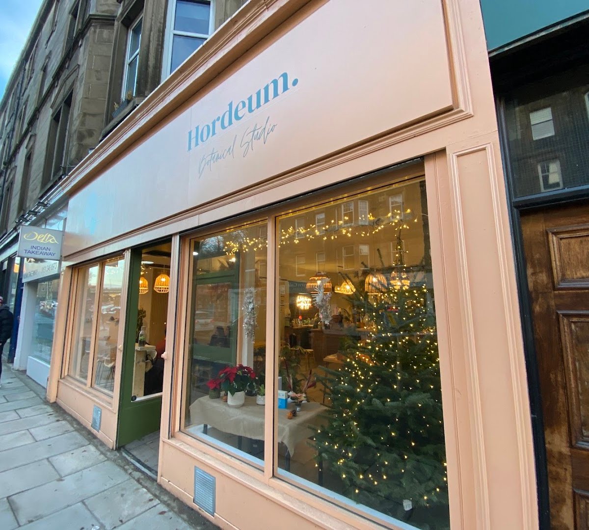 Storefront of Disposition, specialty coffee shop in Edinburgh
