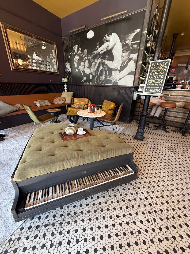 Interior of The Vintage, specialty coffee shop in New Orleans