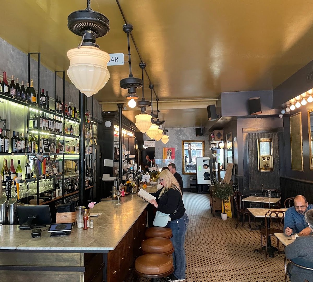 Interior of The Vintage, specialty coffee shop in New Orleans