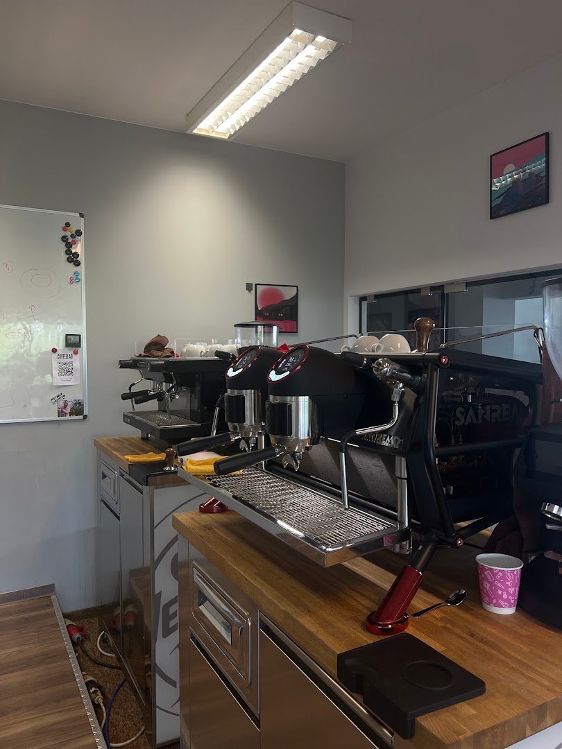 Interior of COFFEELAB, specialty coffee shop in Warsaw