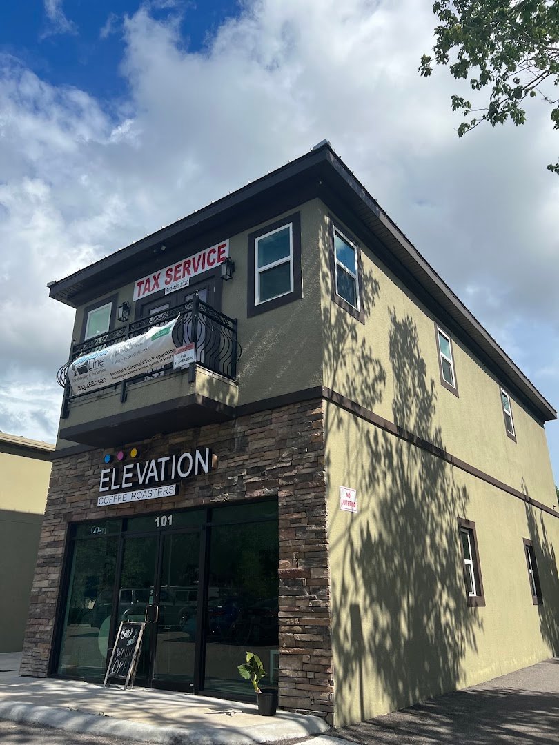 Storefront of Elevation Coffee Roasters, specialty coffee shop in Tampa-St. Petersburg
