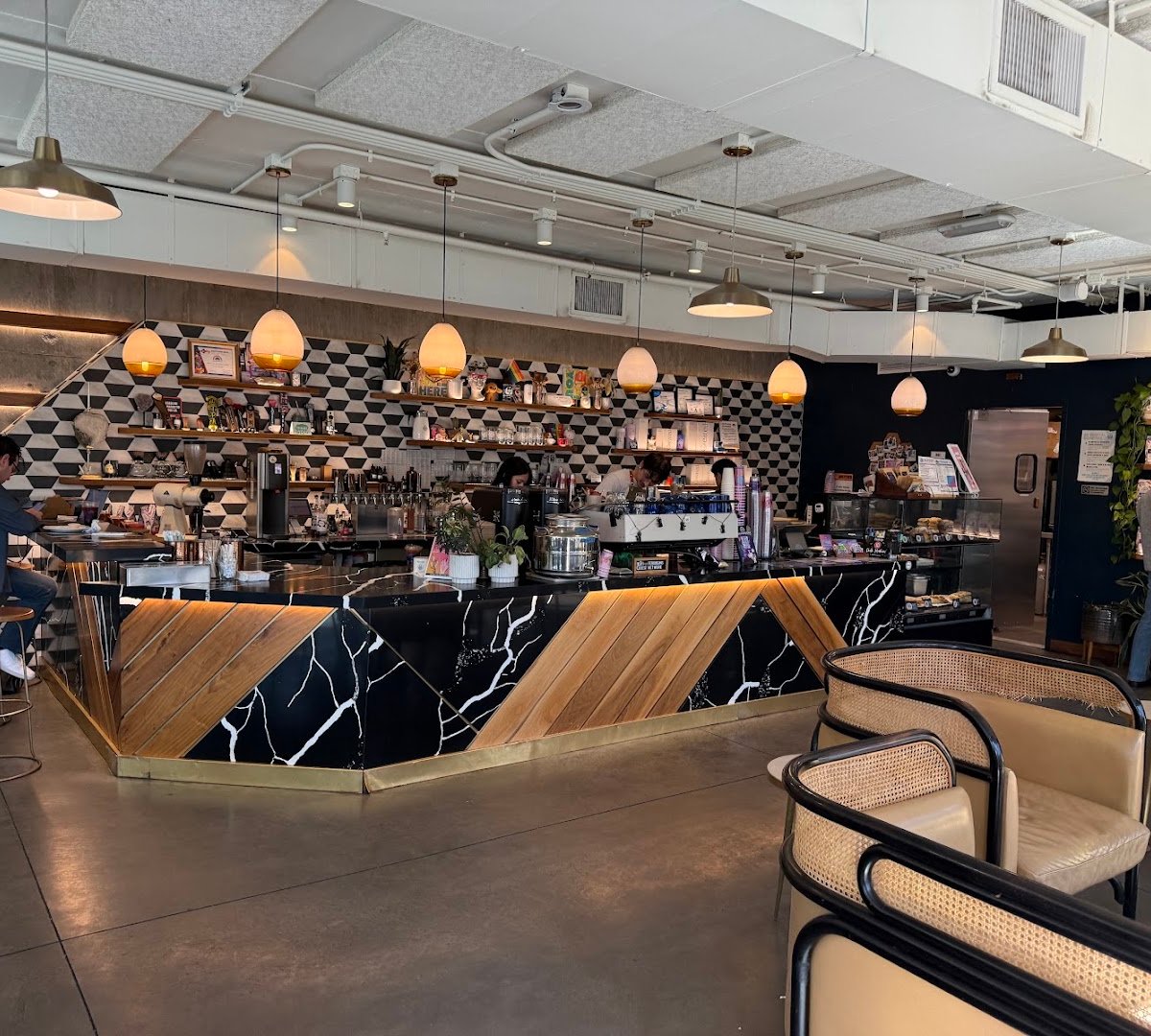 Interior of Mothership Coffee Roasters, specialty coffee shop in Las Vegas