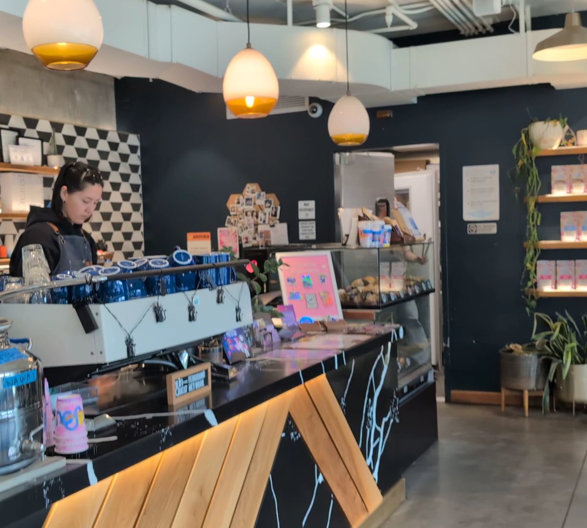 Interior of Mothership Coffee Roasters, specialty coffee shop in Las Vegas