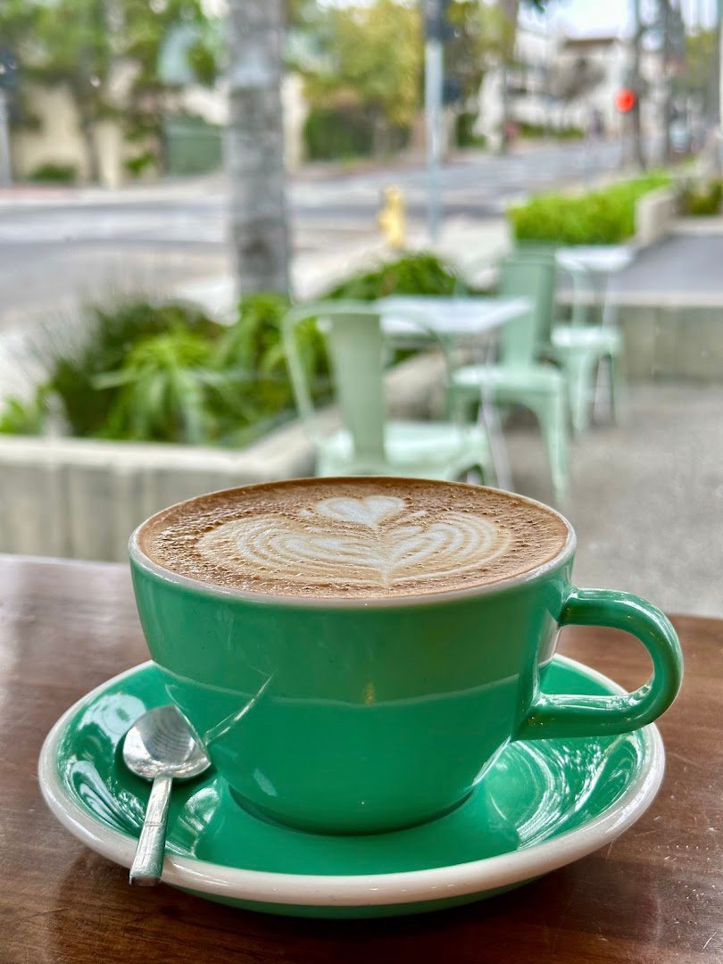 Coffee at Dune Coffee Roasters, specialty coffee shop in Santa Barbara