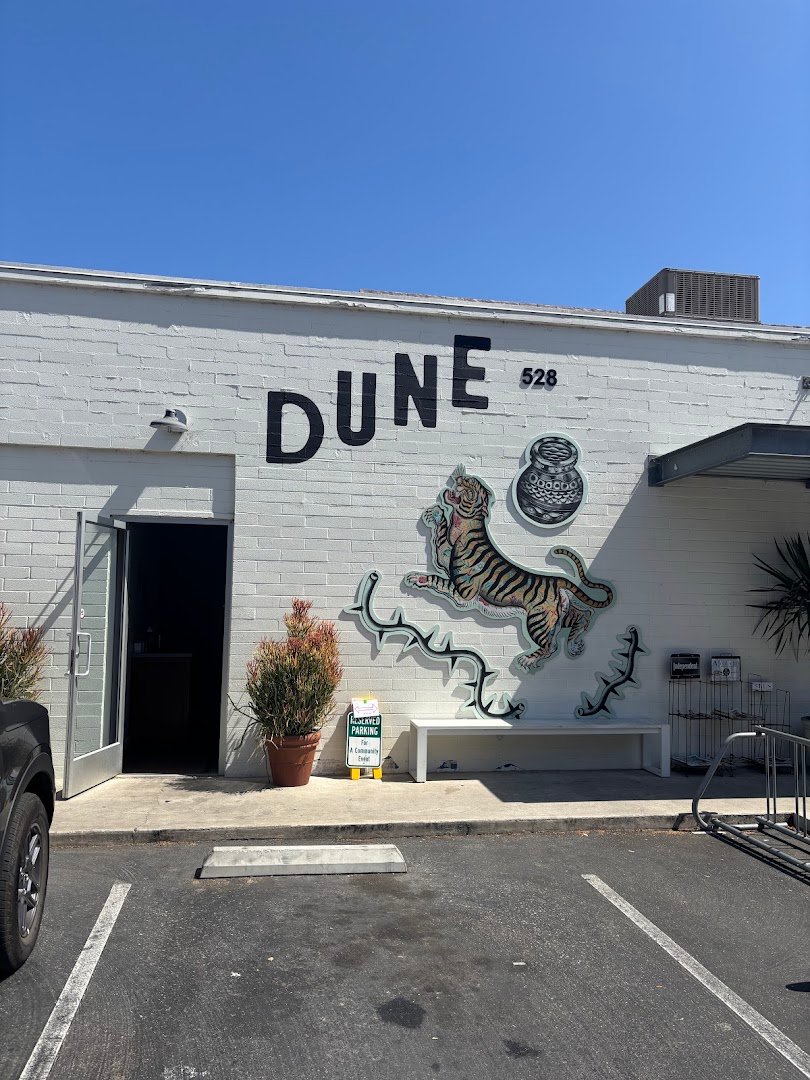Storefront of Dune Coffee Roasters, specialty coffee shop in Santa Barbara