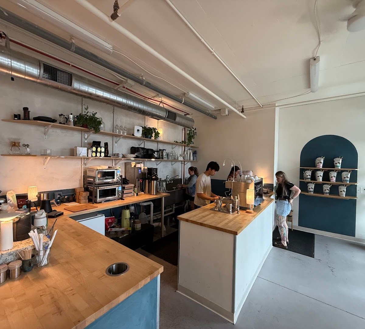 Interior of Parousia Coffee, specialty coffee shop in Richmond