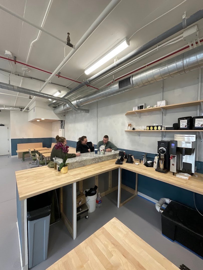 Interior of Parousia Coffee, specialty coffee shop in Richmond