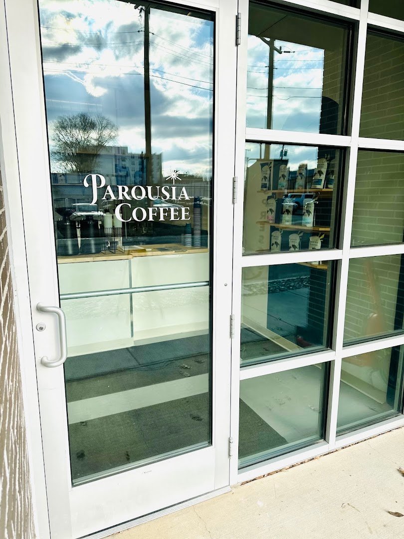 Storefront of Parousia Coffee, specialty coffee shop in Richmond