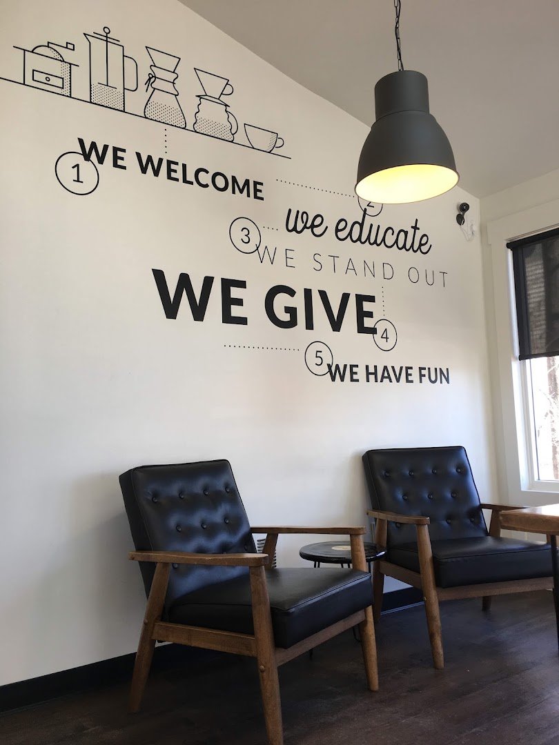 Interior of Indie Coffee Roasters, specialty coffee shop in Indianapolis
