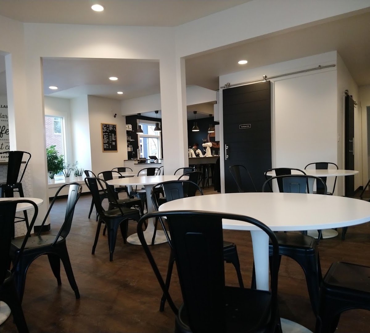 Interior of Indie Coffee Roasters, specialty coffee shop in Indianapolis