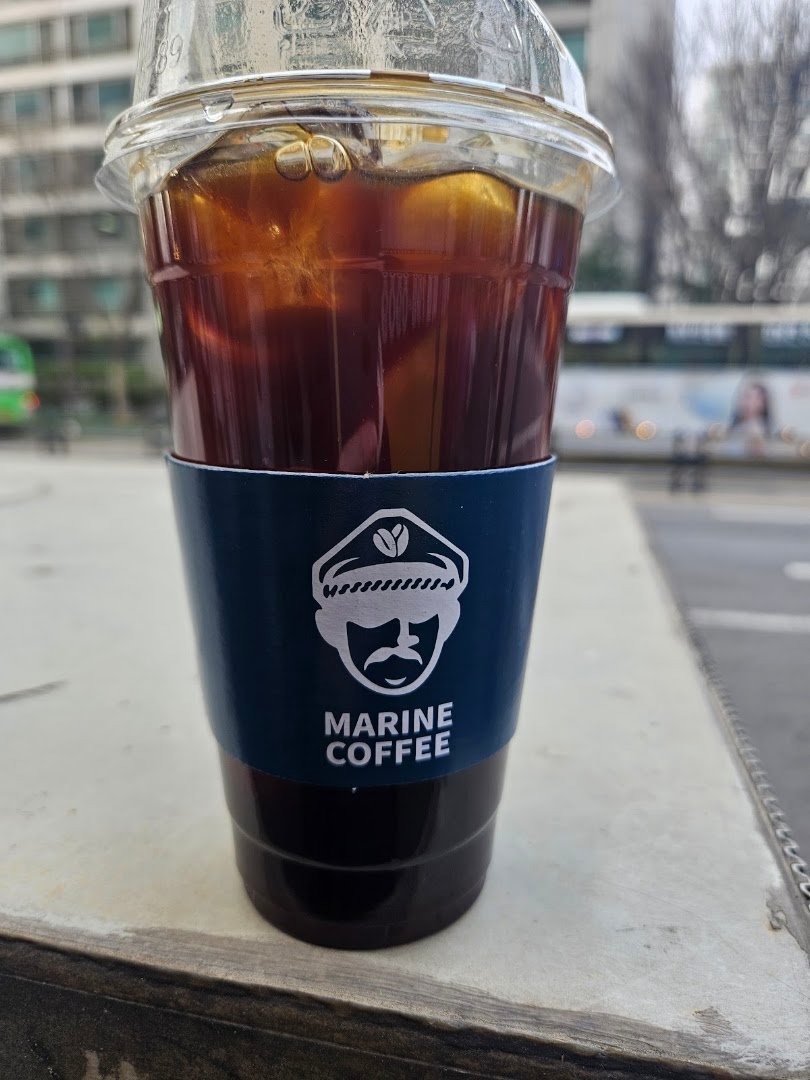 Coffee at MARINE COFFEE, specialty coffee shop in Seoul