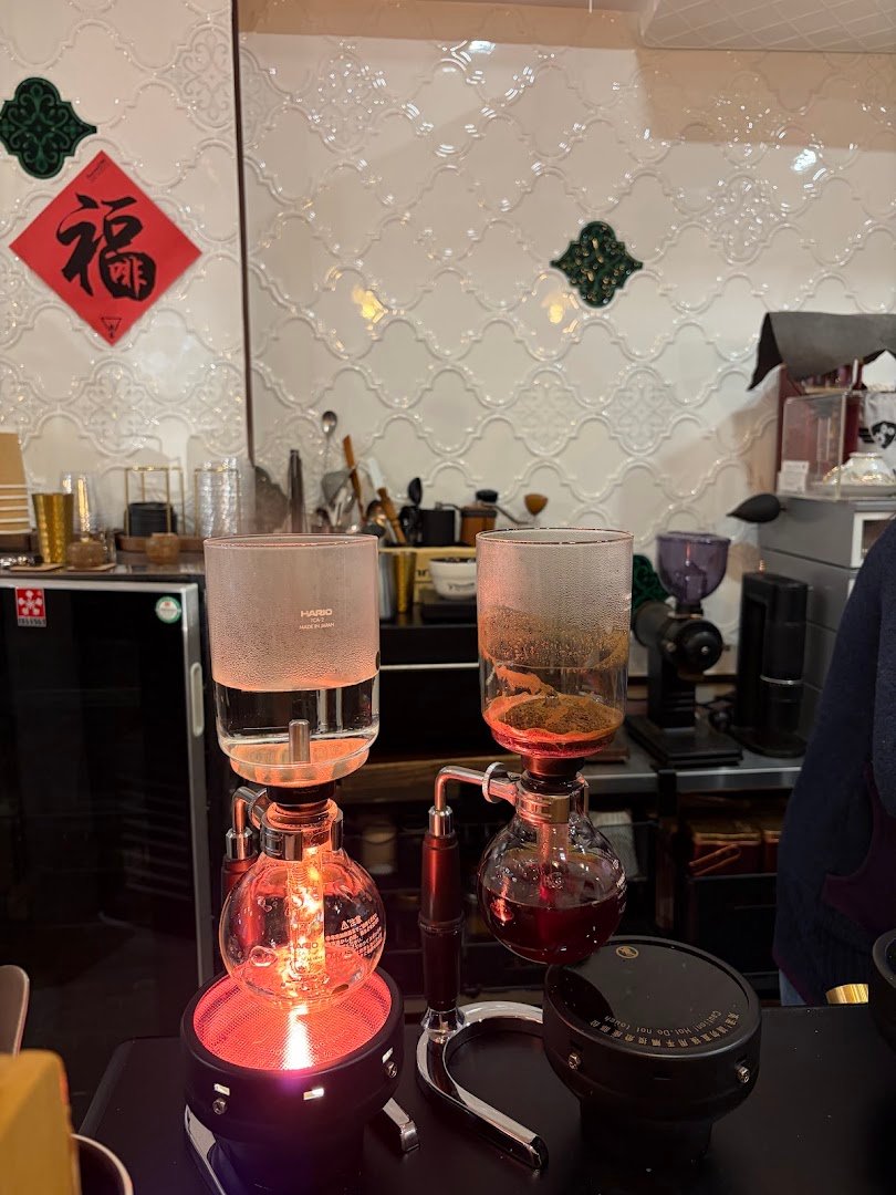 Interior of SonneCAD, specialty coffee shop in Hong Kong