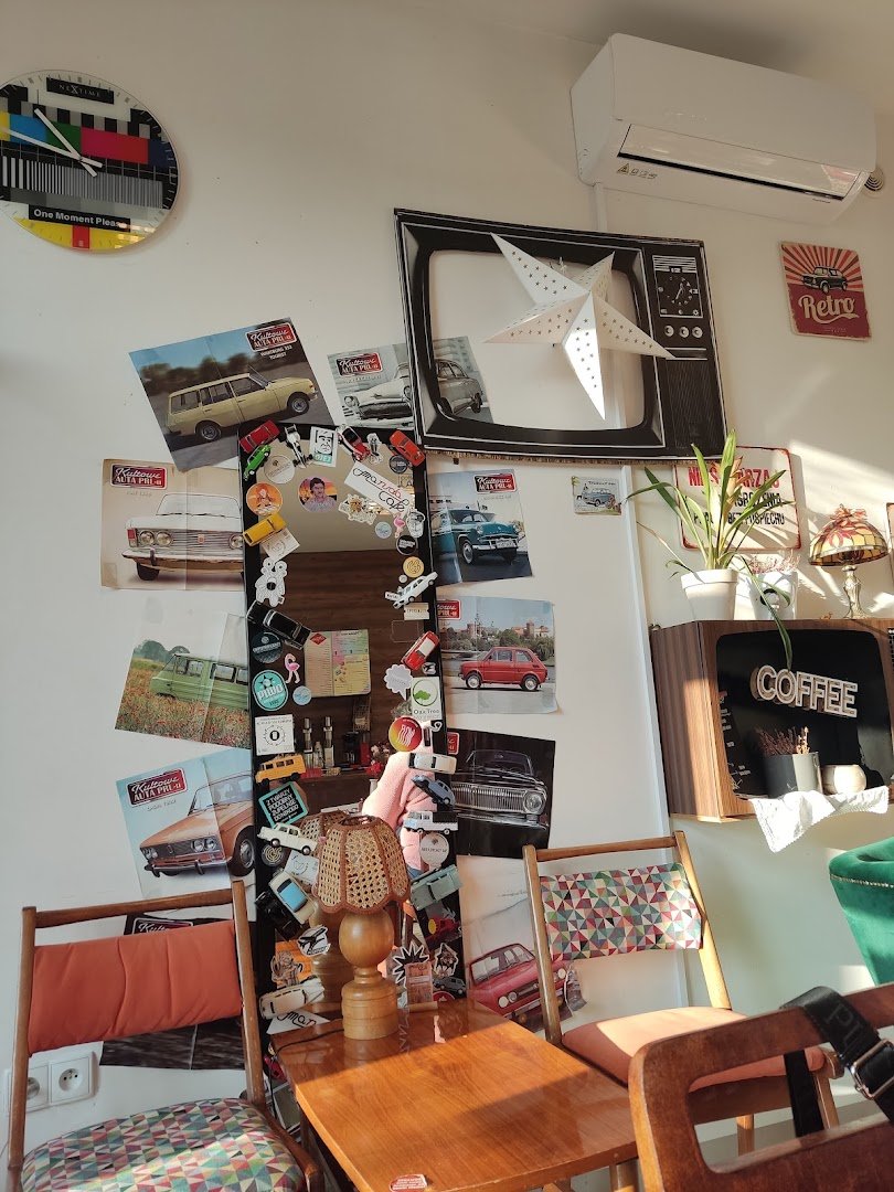 Interior of Maruda Cafe, specialty coffee shop in Warsaw
