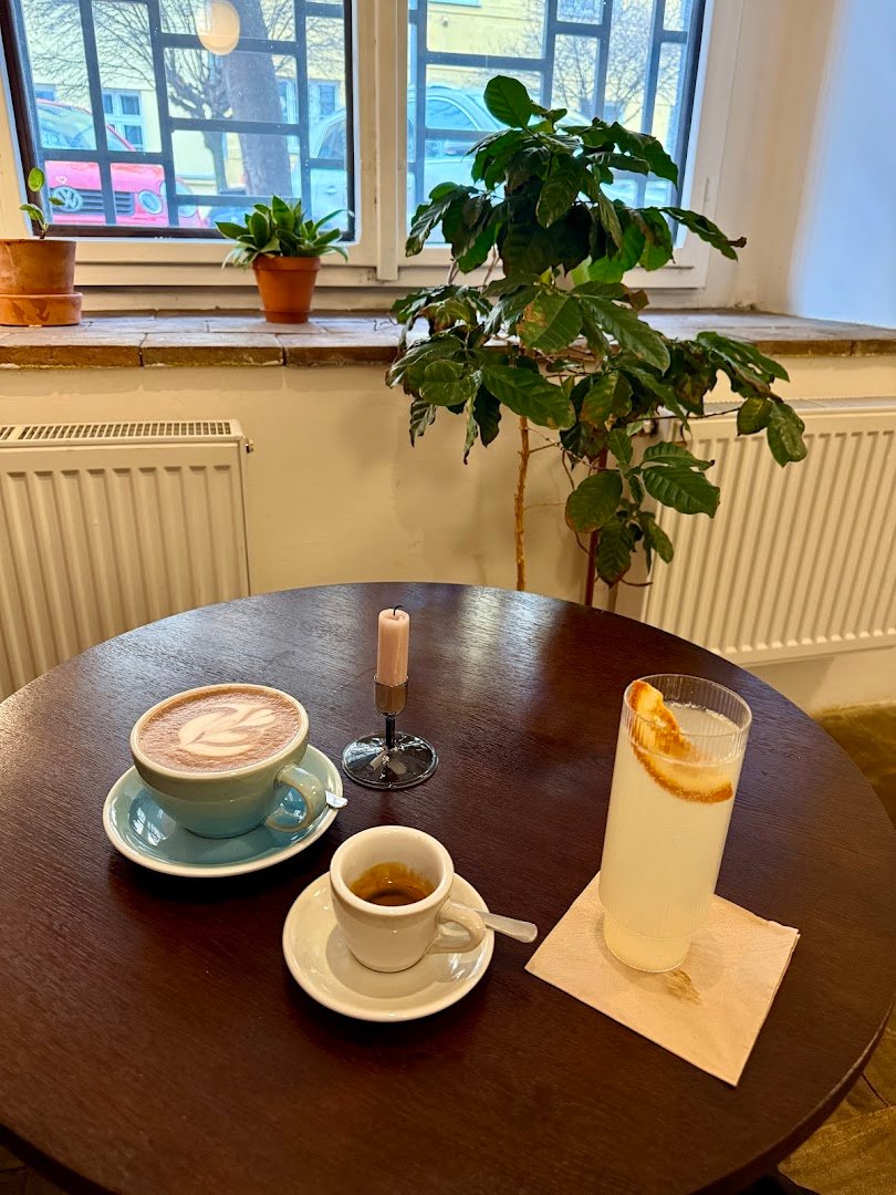 Coffee at Káva&Dort, specialty coffee shop in Prague