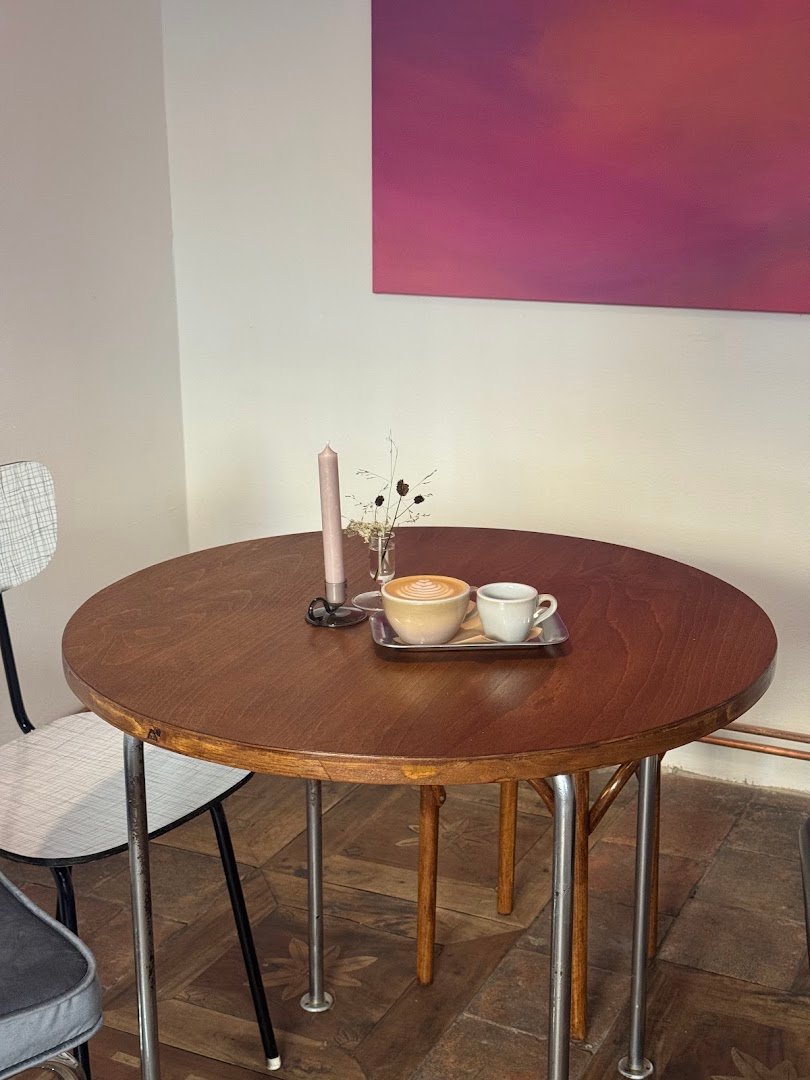 Interior of Káva&Dort, specialty coffee shop in Prague