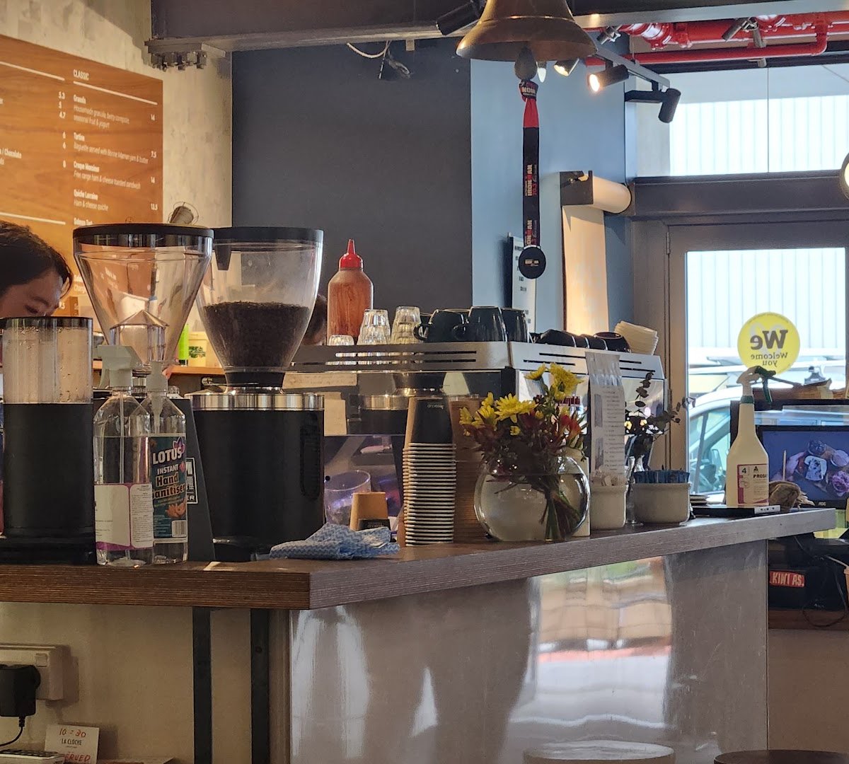 Interior of La Cloche, specialty coffee shop in Wellington