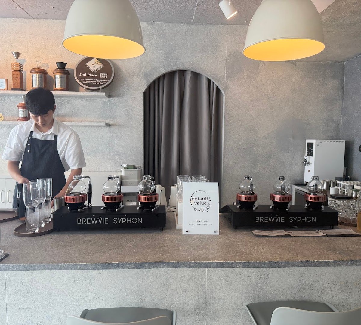 Interior of default value, specialty coffee shop in Seoul