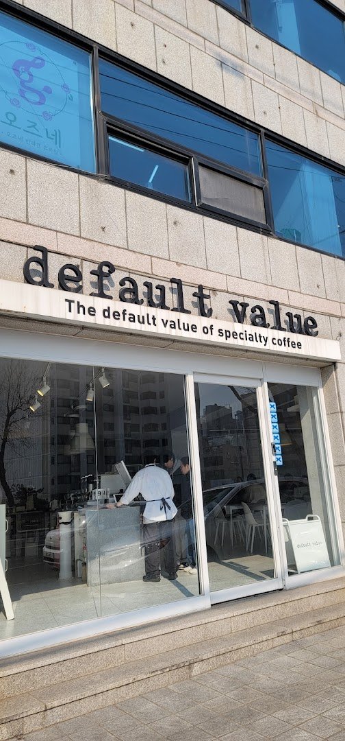 Storefront of default value, specialty coffee shop in Seoul