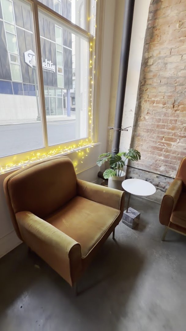 Interior of Café Bon Ami, specialty coffee shop in New Orleans