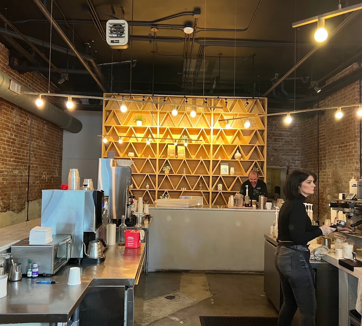 Interior of Café Bon Ami, specialty coffee shop in New Orleans