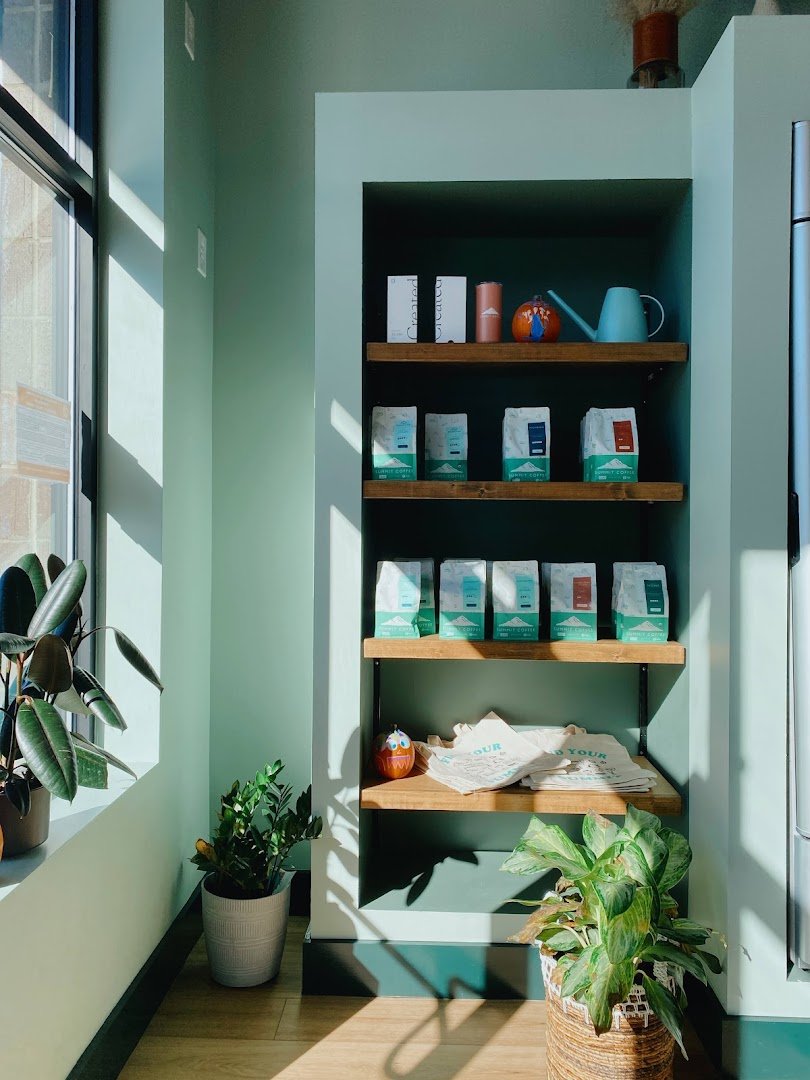Interior of Summit Coffee Ballantyne, specialty coffee shop in Charlotte